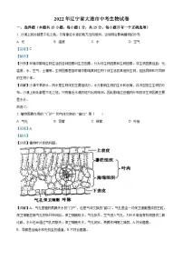 2022年辽宁省大连市中考生物真题 （含解析）