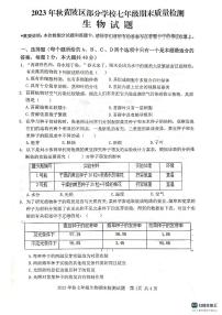 湖北省武汉市黄陂区2023-2024学年七年级上学期期末生物学试题