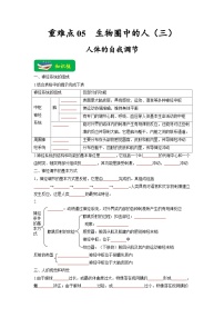 重难点05 生物圈中的人（三）-2023年中考生物【热点·重点·难点】专练（全国通用）