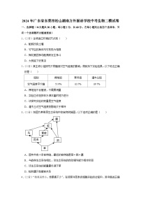 2024年广东省东莞市松山湖南方外国语学校中考生物二模试卷