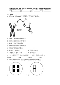 山西省吕梁市文水县2022-2023学年八年级下学期期中生物试卷(含答案)