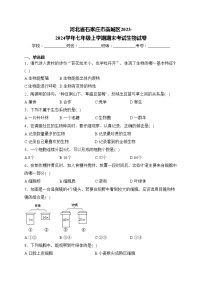 河北省石家庄市藁城区2023-2024学年七年级上学期期末考试生物试卷(含答案)