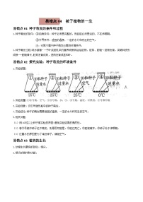 中考生物一轮复习考试易错题易错点04 被子植物的一生（含解析）