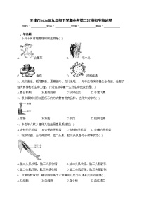 天津市2024届九年级下学期中考第二次模拟生物试卷(含答案)