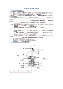 专题04 生物圈中的人试卷-【晨读晚默】2023年中考生物必背知识清单（填空版+答案版）