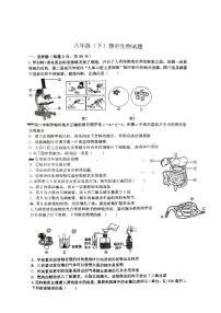 江苏省徐州市沛县沛县第五中学2023-2024学年八年级下学期4月期中生物试题