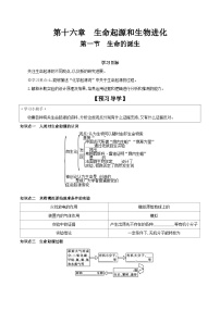 初中生物第一节 生命的诞生导学案