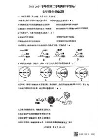 江苏省徐州市贾汪区2023-2024学年七年级下学期期中生物试题