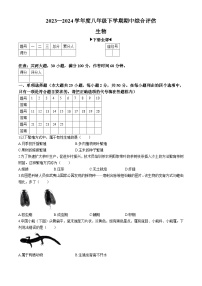 河北省邢台英华教育集团2023-2024学年八年级下学期4月期中生物试题