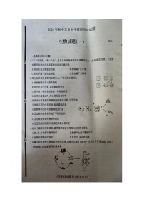 2024年山东省临沂市费县初中学业水平第一次模拟考试生物试题（图片版无答案）