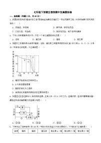 2024年北师大版七年级下学期生物学期中试题附答案