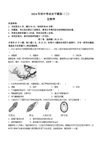 2024年山西省吕梁市中阳县第三次中考模拟生物试卷