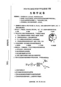 2024年河北省石家庄市初中毕业班中考生物一模卷