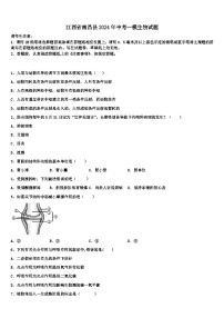 2024年江西省南昌市南昌县中考一模生物试题+