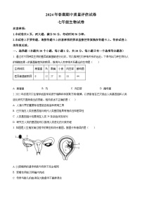 河南省南阳市淅川县2023-2024学年七年级下学期期中生物试题（原卷版+解析版）