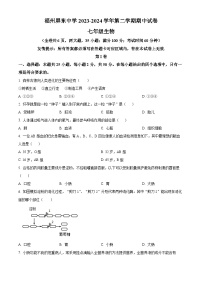 福建省福州市屏东中学2023-2024学年七年级下学期期中生物试题（原卷版+解析版）