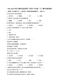 天津市北辰区第二学区片2023-2024学年七年级下学期期中考试生物试卷