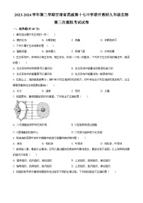 2024年甘肃省武威十七中教研联片九年级三模生物试题（原卷版+解析版）