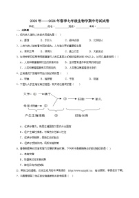 广东省深圳市宝安区振兴学校2023-2024学年七年级下学期期中考试生物试题