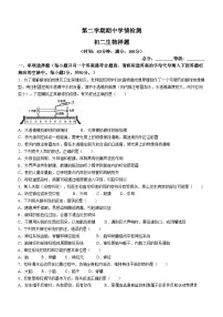 山东省泰安市泰山区2023-2024学年七年级下学期期中考试生物试题