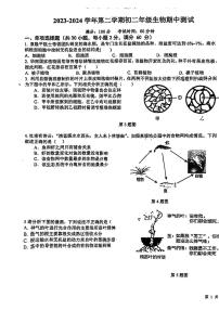 广东省东莞外国语学校寮步镇外国语学校2023-2024学年八年级下学期5月期中生物试题