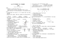 2024年中考考前最后一套押题卷：生物（盐城卷）（考试版）A3