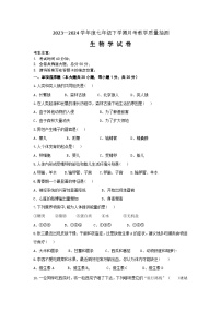 145，黑龙江省齐齐哈尔市龙江县部分学校联考2023-2024学年七年级下学期第一次月考生物试题