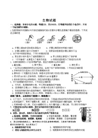 2024年江苏省宿迁市泗阳县中考二模考试生物试题