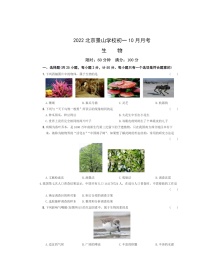 2022北京景山学校初一上学期10月月考生物试卷及答案