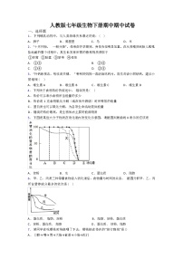 2024年春人教版七年级生物下册期中期中试卷（解析版）