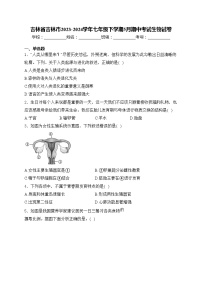 吉林省吉林市2023-2024学年七年级下学期5月期中考试生物试卷(含答案)