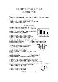 2024年山东省聊城市阳谷县实验中学中考生物模拟题