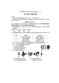 2024年山东省菏泽市鲁西新区中考二模生物试题