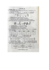 2024年江苏省盐城市阜宁县中考二模生物试题