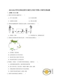 2023-2024学年江西省宜春市丰城市九年级下学期4月联考生物试题（含答案）