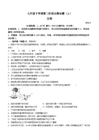 10，河南省安阳市滑县师达学校2023-2024学年七年级下学期5月月考生物试题