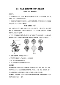 2024年山东省潍坊市青州市八年级中考二模生物试卷（解析版）