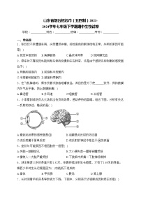 山东省烟台招远市（五四制）2023-2024学年七年级下学期期中生物试卷(含答案)