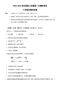 广东省中山市2023-2024学年八年级下学期中考一模生物试卷