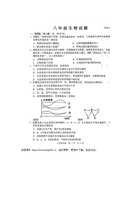 山东省菏泽市鲁西新区2023-2024学年八年级下学期第二次月考（6月）生物试题