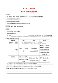 初中生物人教版 (新课标)七年级下册第一节 食物中的营养物质学案