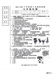 辽宁省鞍山市岫岩满族自治县2023-2024学年七年级下学期6月月考生物试题