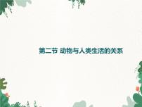 鲁科版 (五四制)八年级上册第二节 动物与人类生活的关系示范课ppt课件