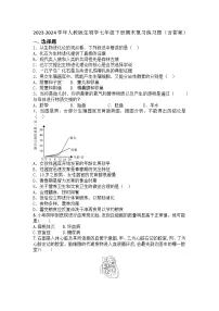 2023-2024学年人教版生物学七年级下册期末复习练习题（含答案）