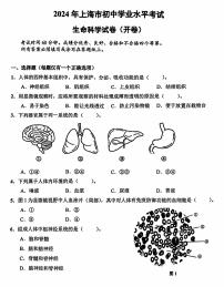 2024年中考真题：上海市生物试题