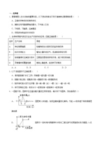 2024年山东东营初中生物会考模拟试卷（原卷版+解析版）