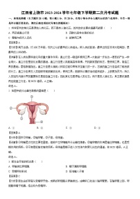 [生物]江西省上饶市2023-2024学年七年级下学期第二次月考试题（解析版）