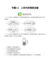 专题04 人体内的物质运输（期末专题练）（原卷版+解析版）2023—2024学年人教版生物七年级下册