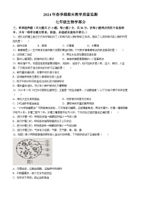 广西玉林市博白县2023--2024学年七年级下学期期末生物试题