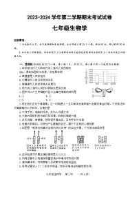 河南省濮阳市2023-2024学年七年级下学期7月期末生物试题（含答案）